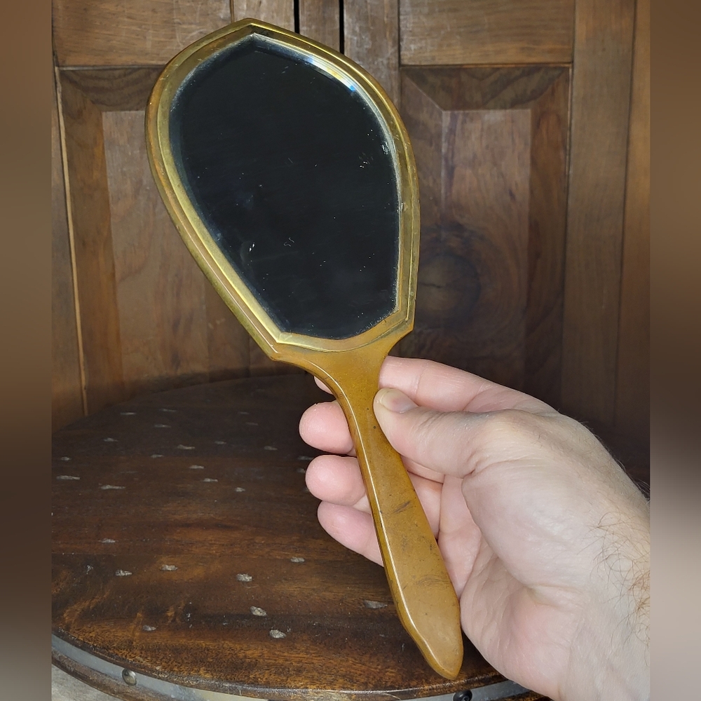 Elegant Floral Hand Mirror - Picture 3 of 17